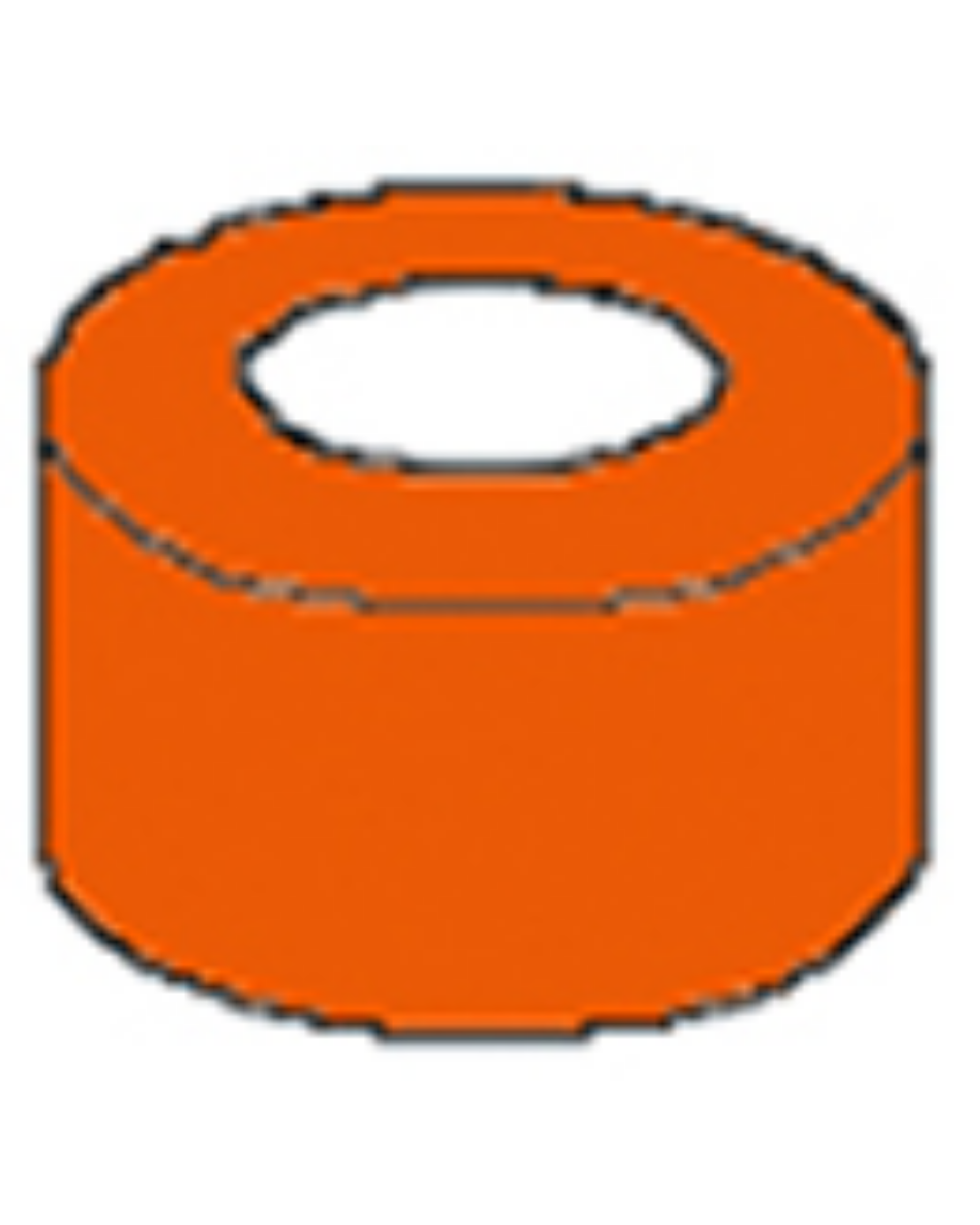 Anneaux de couleur, orange Paquet de 50-0