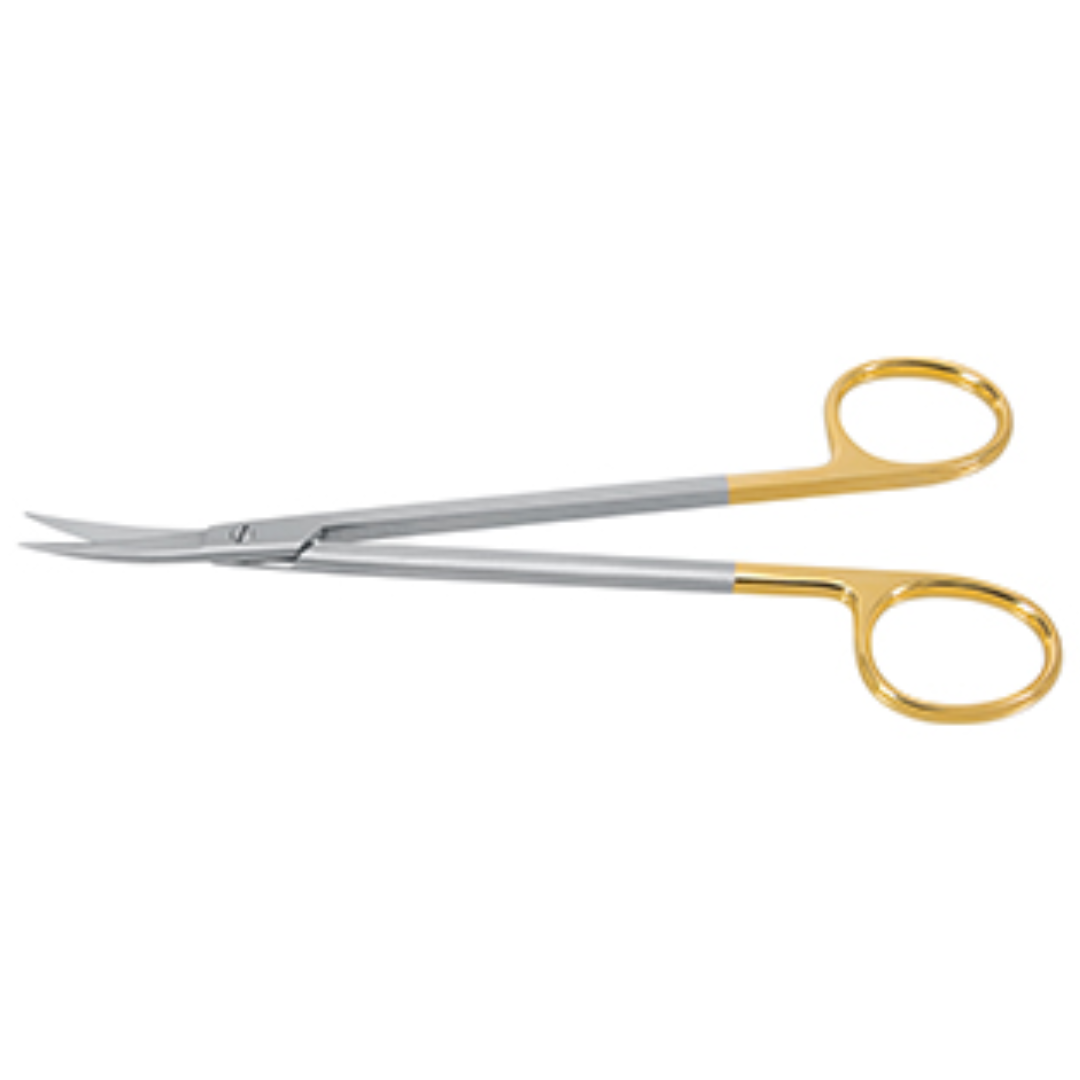 Ciseaux TC courbés 16 cm KELLY Insert en carbure-0