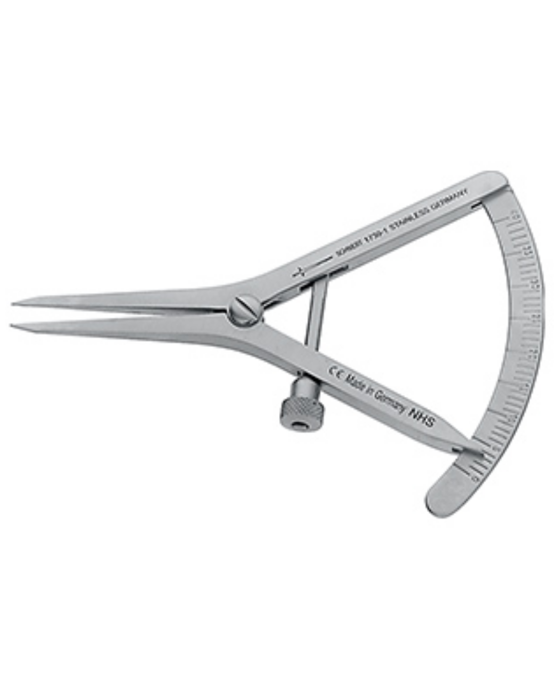 Compas de Castroviejo 0-40 mm, 9 cm droit-0