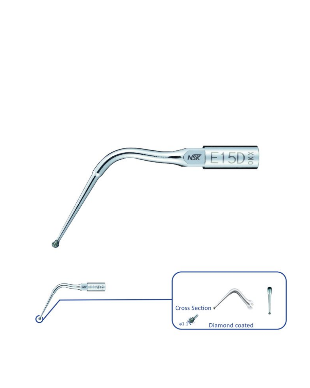 Insert Endodontie E15D Pour Varios Nsk-0