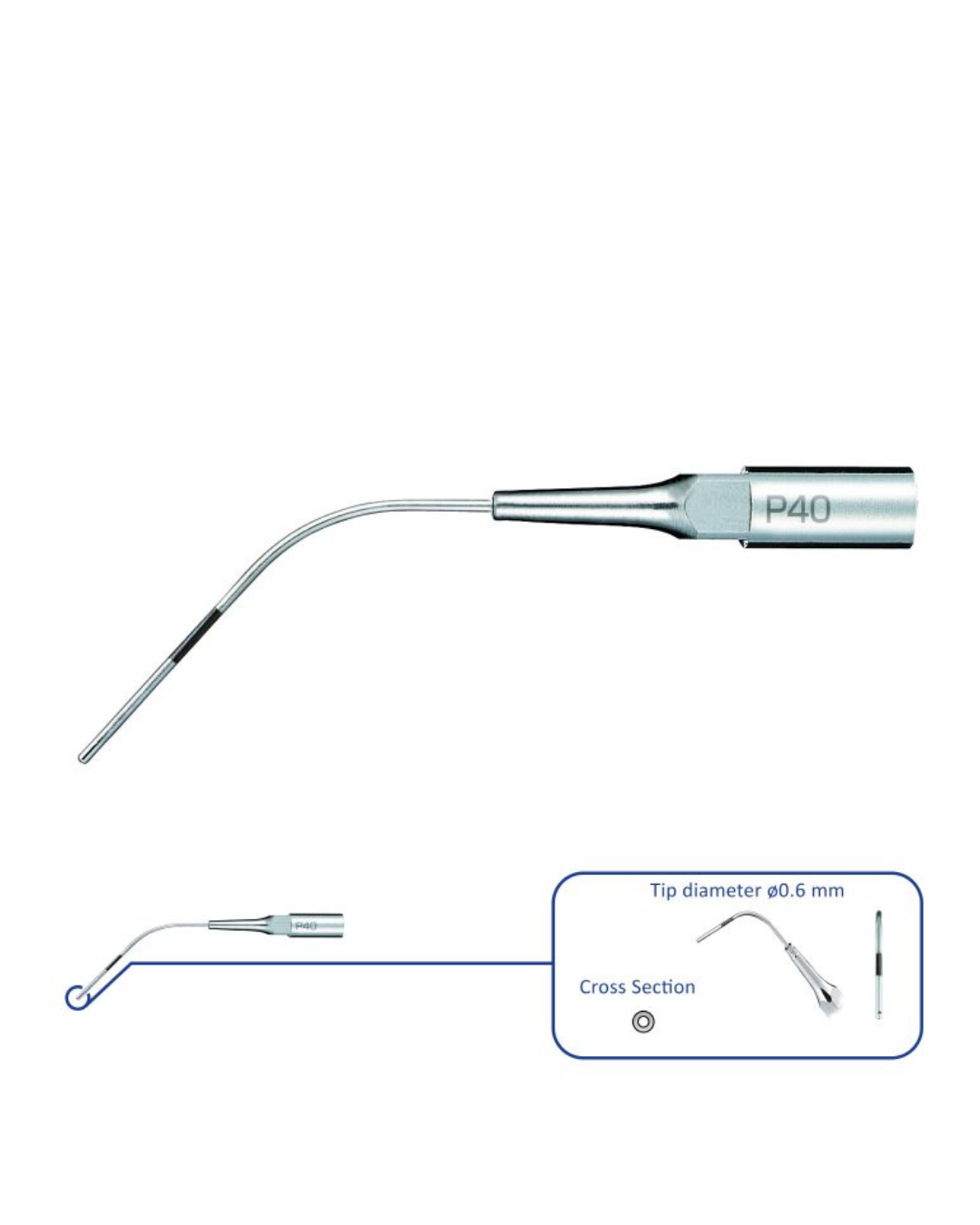 Insert Ultrasonique – Pério (Irrigation et nettoyage) - P40-0