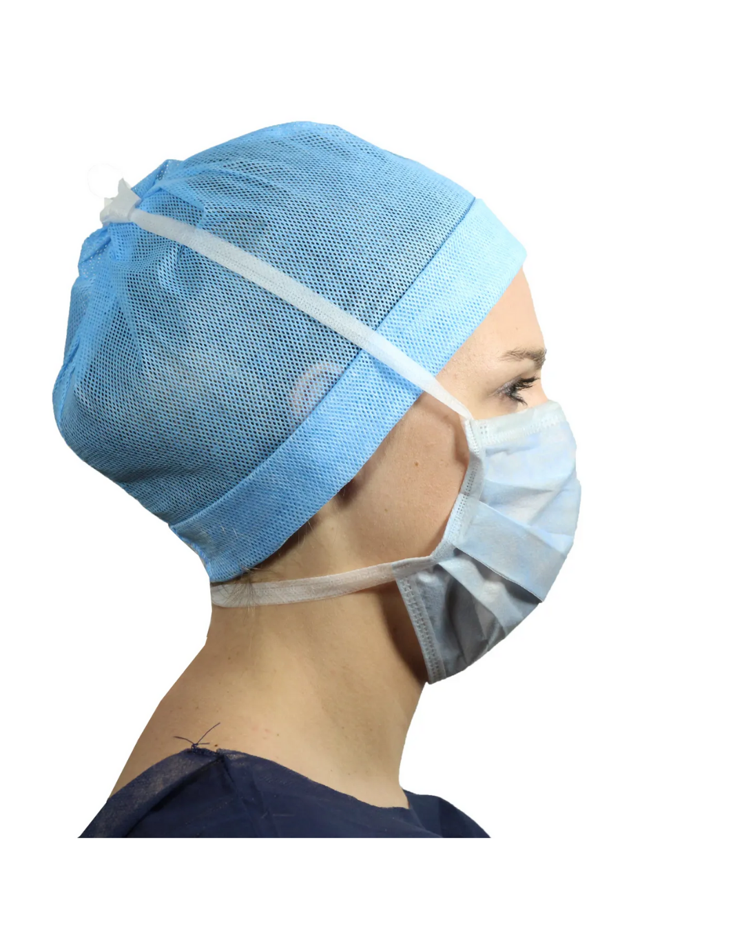 Masque médical Op-Air One Splash type IIR Kolmi bleu à lanières-0