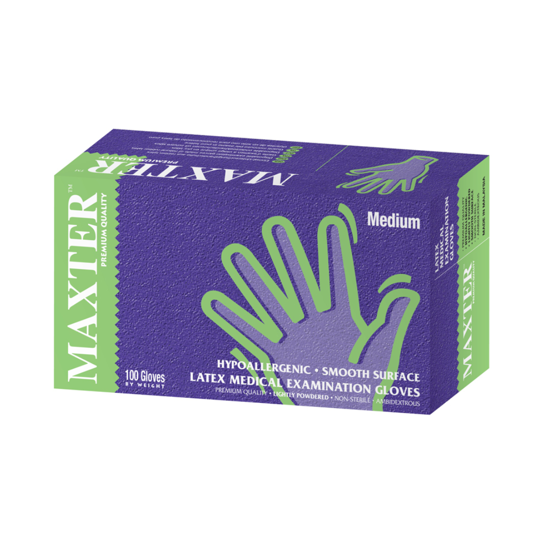 Maxter Menthe - Gants latex non poudrés-0