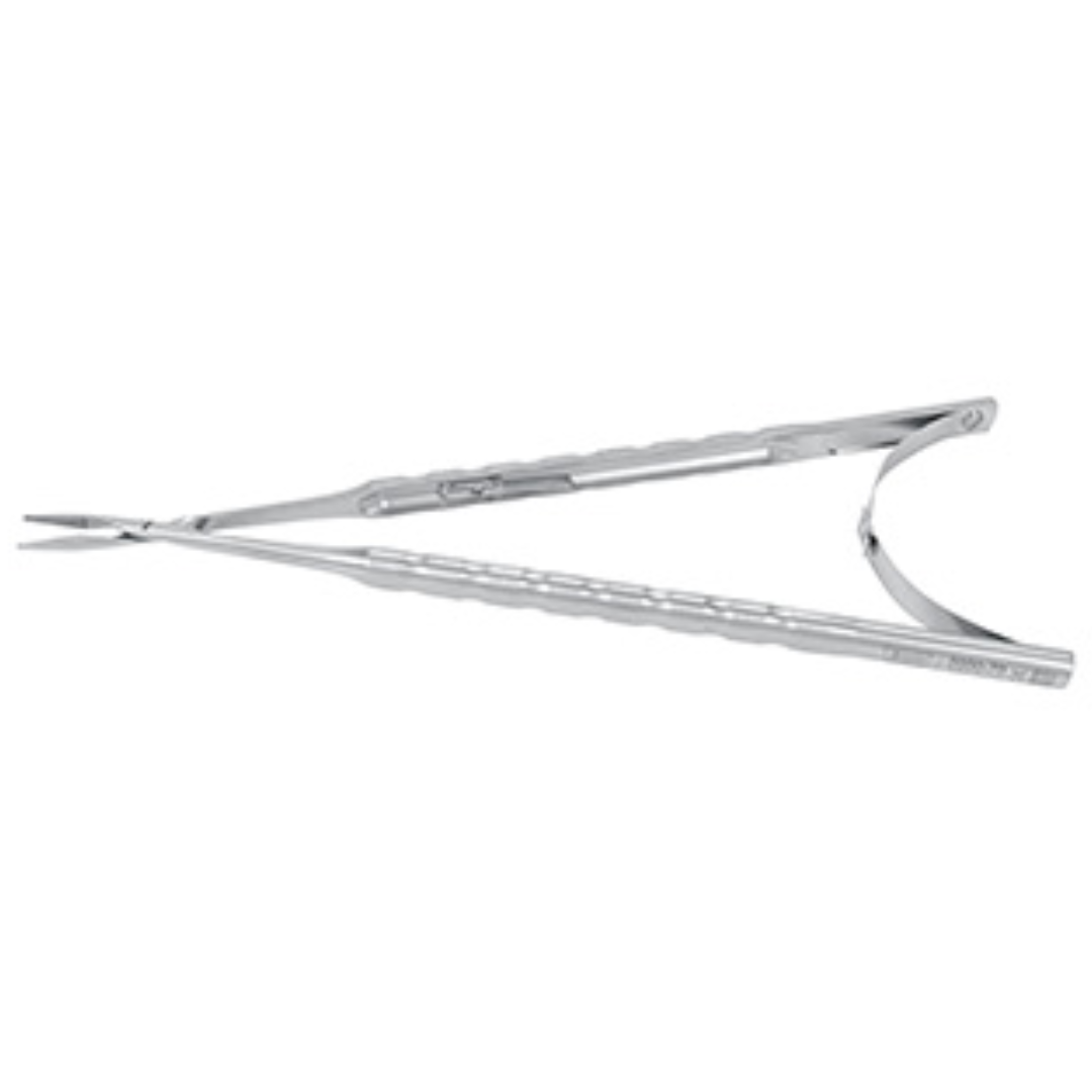 Micro-porte-aiguille kirsch, revêtement TC, 17.5 cm, ressort intérieur protégé par verrouillage-0