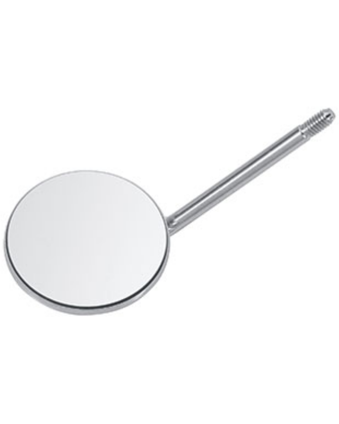 Miroir buccal plat en rhodium Ø22 mm Surface avant, Fig. 4 Unité d’emballage = 12 pièces-0