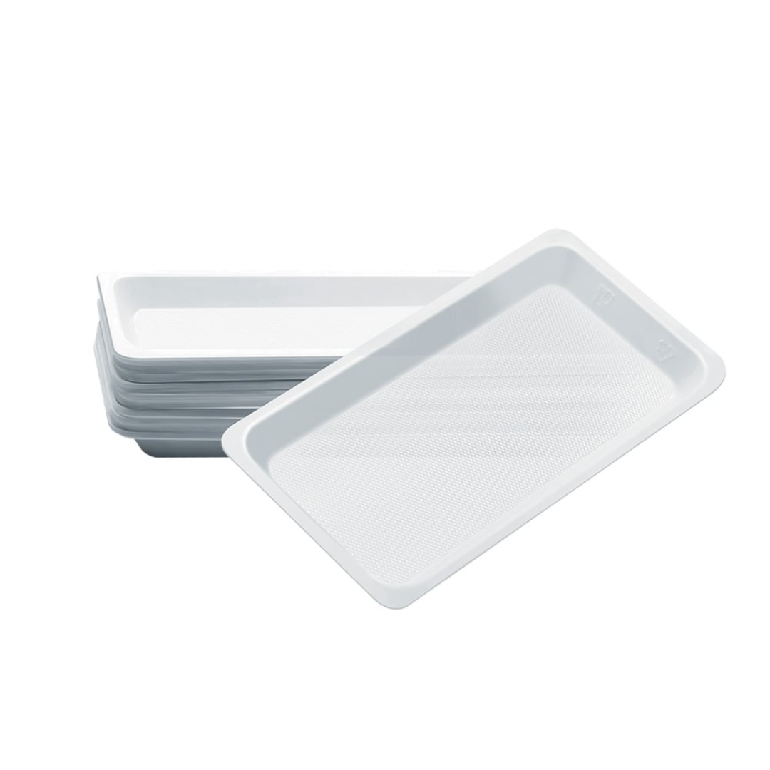 Plateaux jetables blancs & colors. Lot de 400-2