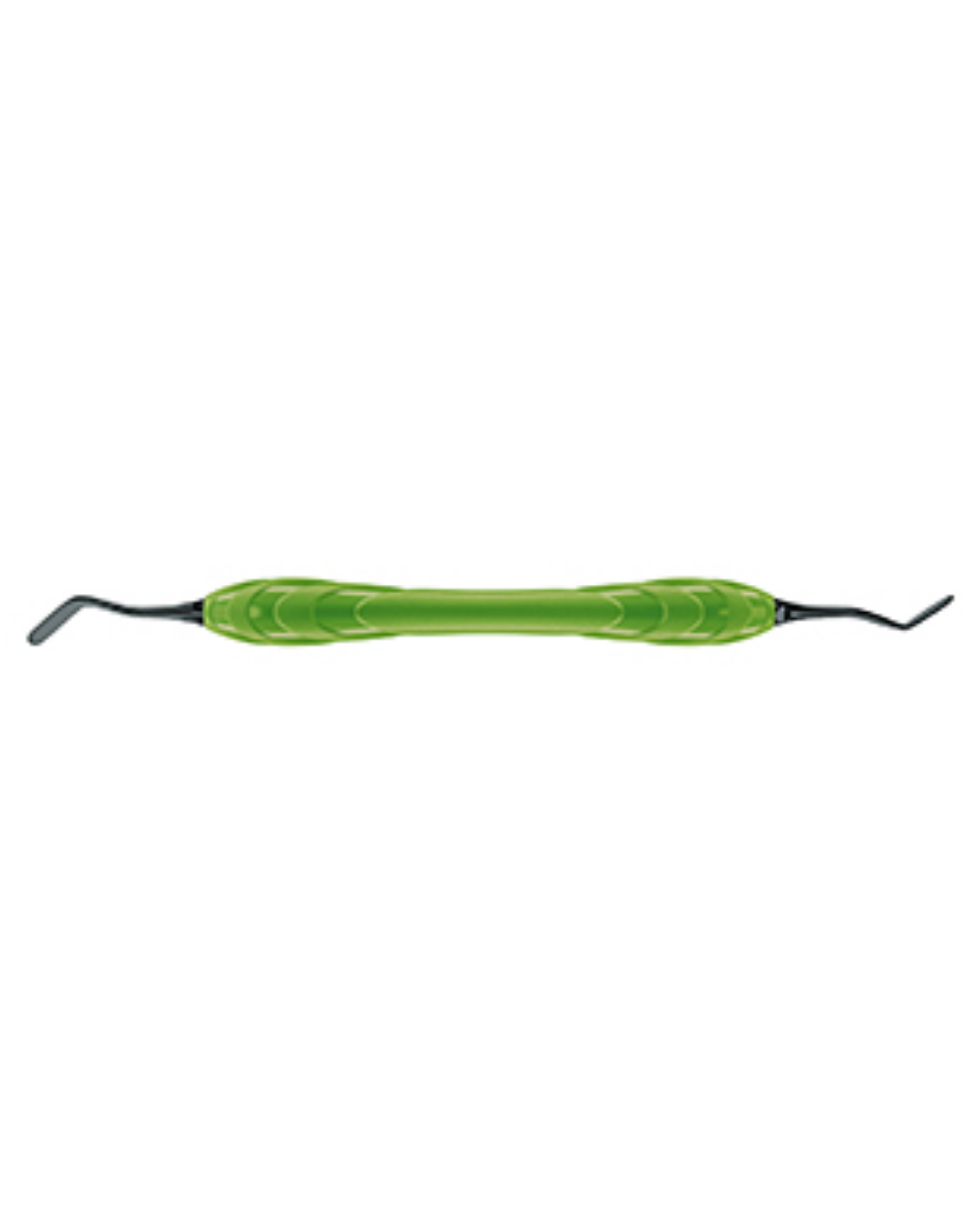 Spatule composite Fig. 2, Manche vert Embouts interchangeables, 2,9 / 2,7 mm Revêtement noir, 16cm-0