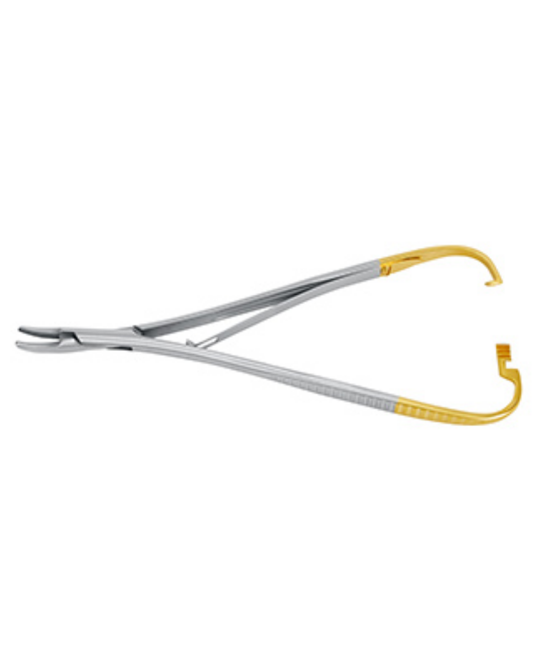 TC Porte-aiguilles LICHTENBERG-RYDER courbé 17 cm avec insert en carbure de tungstène 3/0 - 5/0, largeur : 2,0 mm-0