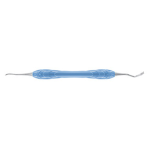 Combiné d’instruments Dissection Tip M4 x 0.5, Insert dorsal 90° Bar Ergo Handle turquoise-bleu clair