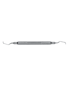 Curette parodontale - f. 5/6 LANGER pour dents antérieures OK/UK Manche rond 17cm