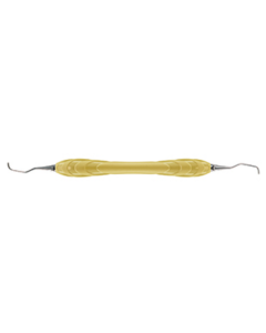 Curette spéciale GRACEY - 5/6 dents antérieures jaunes, prémolaires plus inclinées, 16 cm