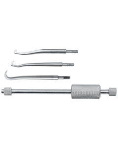 Démonte-couronne MORELL avec des embouts 4924-1, 4924-2 et 4924-3