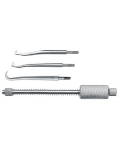 Démonte-couronne MORELL avec embouts : 4924-1, 4924-2 et 4924-3