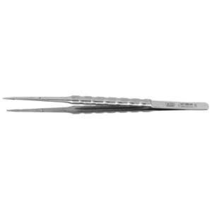 Pince micro chirurgicale 17,5 cm droite, inoxydable, goupille de guidage 1x2 dents SWORD DESIGN, largeur 0,8 mm
