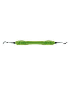 Spatule composite figue 1, embouts de manche vert interchangeables, pointes fines, 1,5 / 1,5mm enduit noir 16cm