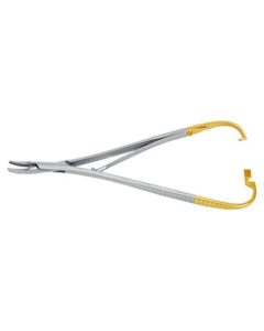 TC Porte-aiguilles LICHTENBERG-RYDER courbé 17 cm avec insert en carbure de tungstène 3/0 - 5/0, largeur : 2,0 mm