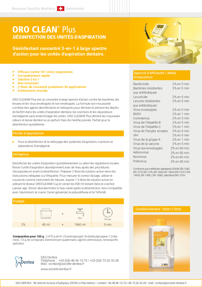 Documentation OROCLEAN Plus - OCC