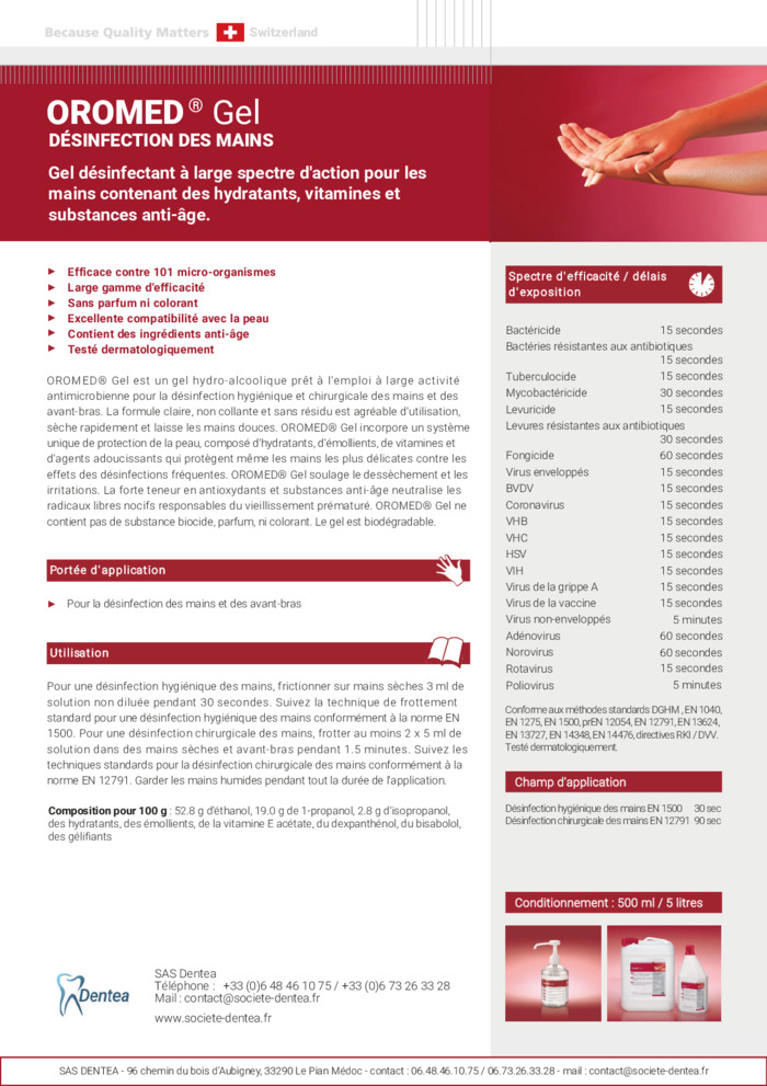 Documentation Oromed Gel - OCC